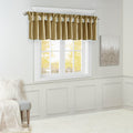 Lightweight Faux Silk Valance With Beads Bronze 50X26