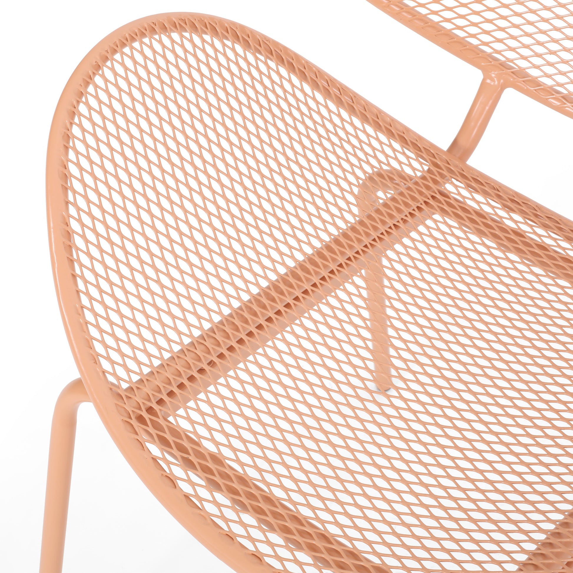 Elba Chair Set Of 2 Orange Iron