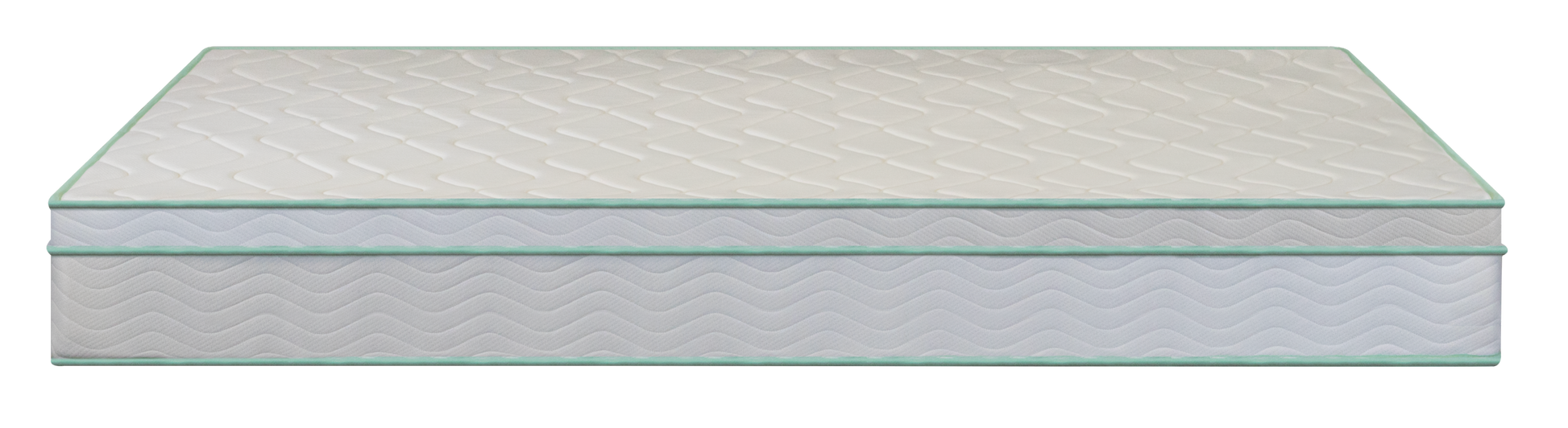 Full Size 8" Medium Cool Gel Memory Foam Innerspring Hybrid Mattress White Green Foam Spring Full