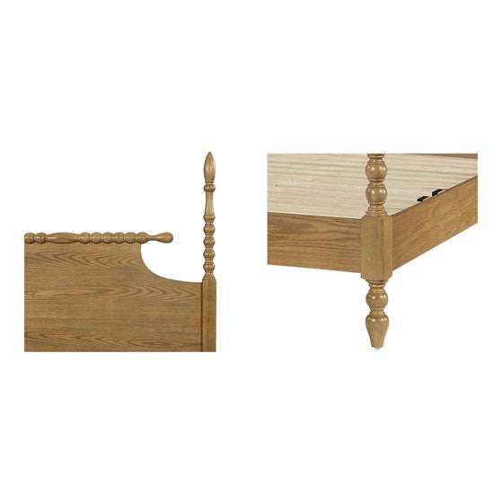 Bed Natural Queen Natural Wood