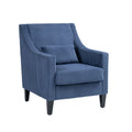 Coolmore Modern Accent Chair,Upholstered Armchair With Scooped Arms For Bedroom,Apartment,Studio,Office,Waiting Room Blue Corduroy Blue Primary Living Space Foam Corduroy