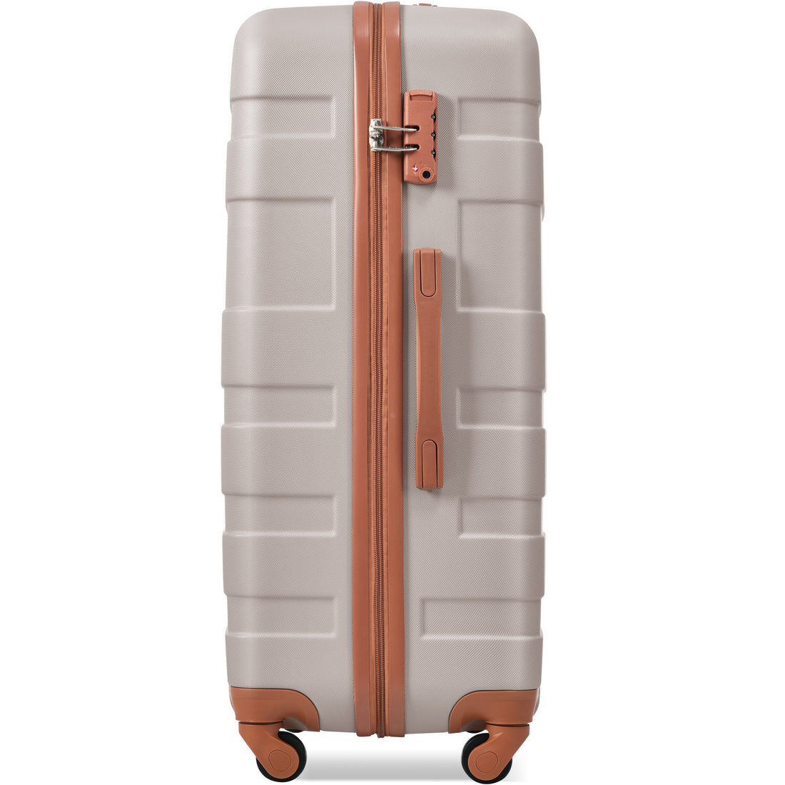 Luggage Sets Model Abs Hardshell 3Pcs Clearance Luggage Hardside Lightweight Durable Suitcase Sets Spinner Wheels Suitcase With Tsa Lock 20''24''28'' Light Brown Light Brown Abs
