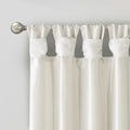 Twist Tab Lined Window Curtain Panel Only 1 Pc Panel White Polyester