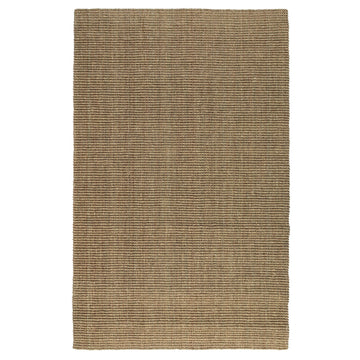Quell 2 X 3 Handwoven Area Rug, Natural Brown Seagrass, Braided Design Brown Jute