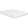 Super Plush 10 In. Medium Gel Memory Foam Mattress For King Size Bed In A Box Withwhite Aloe Vera Cover White Bedroom Modern Memory Foam Polyester King