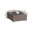 Fully Assembled Wicker 3 Person Seating Set With Cushions Gray Wicker