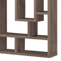 Splendid Geometric Cubed Rectangular Bookcase, Gray Gray Wood