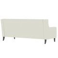 78.75'' 3 Seater Sofa, Button Tufted Backrest With Comfy Cushion, Mid Century Modern Couches For Living Room, Upholstered Comfy Sofa Couch For Bedroom, Apartment Beige Polyester 3 Seat