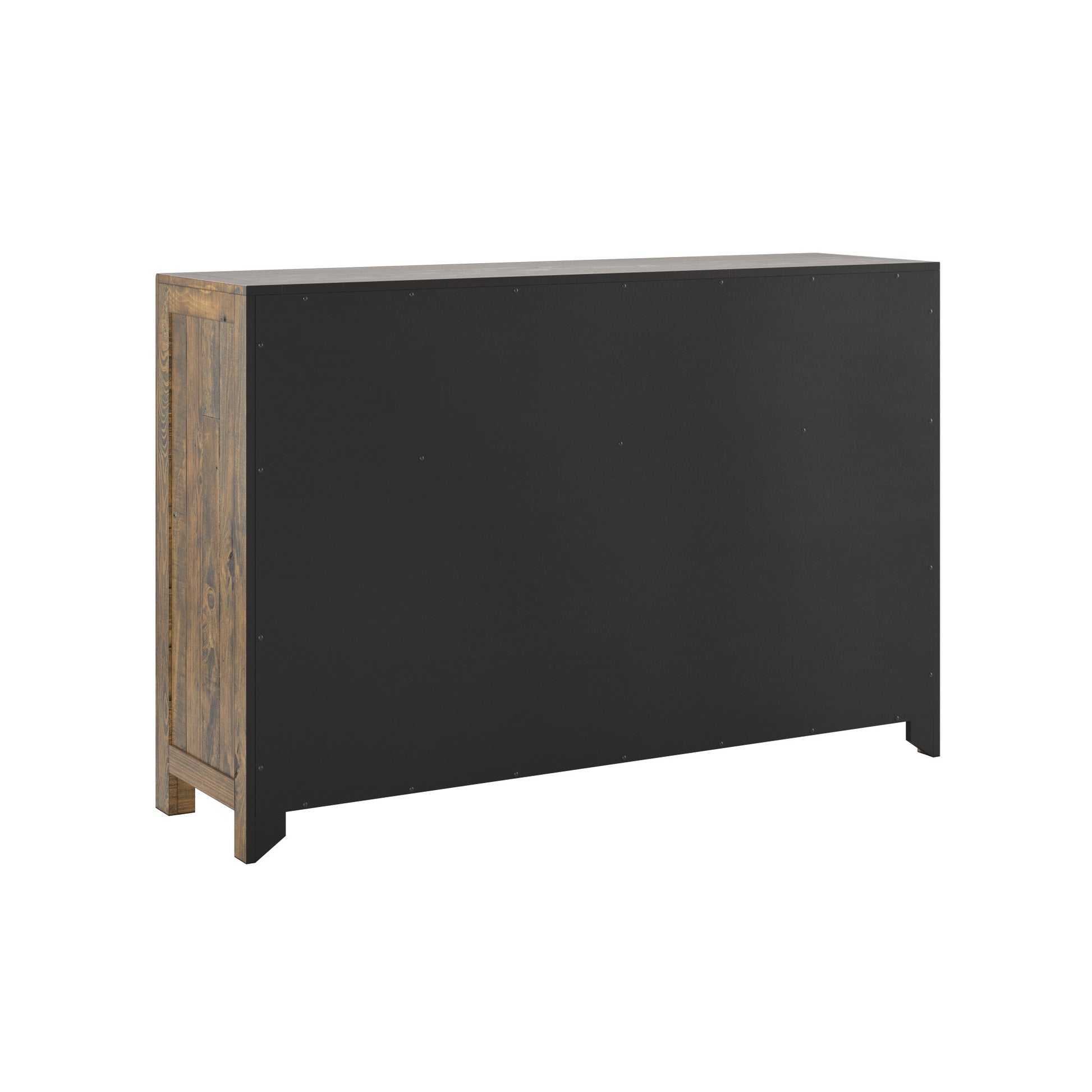 Lisque Brown 7 Drawer Dresser Brown Solid Wood