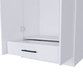 Ambery 180 Armoire, Two Shelves, Double Door, Metal Rod, One Drawer White White Bedroom Modern Particle Board Particle Board