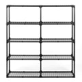 5 Shelf Wire Rack 2Pack Black Steel