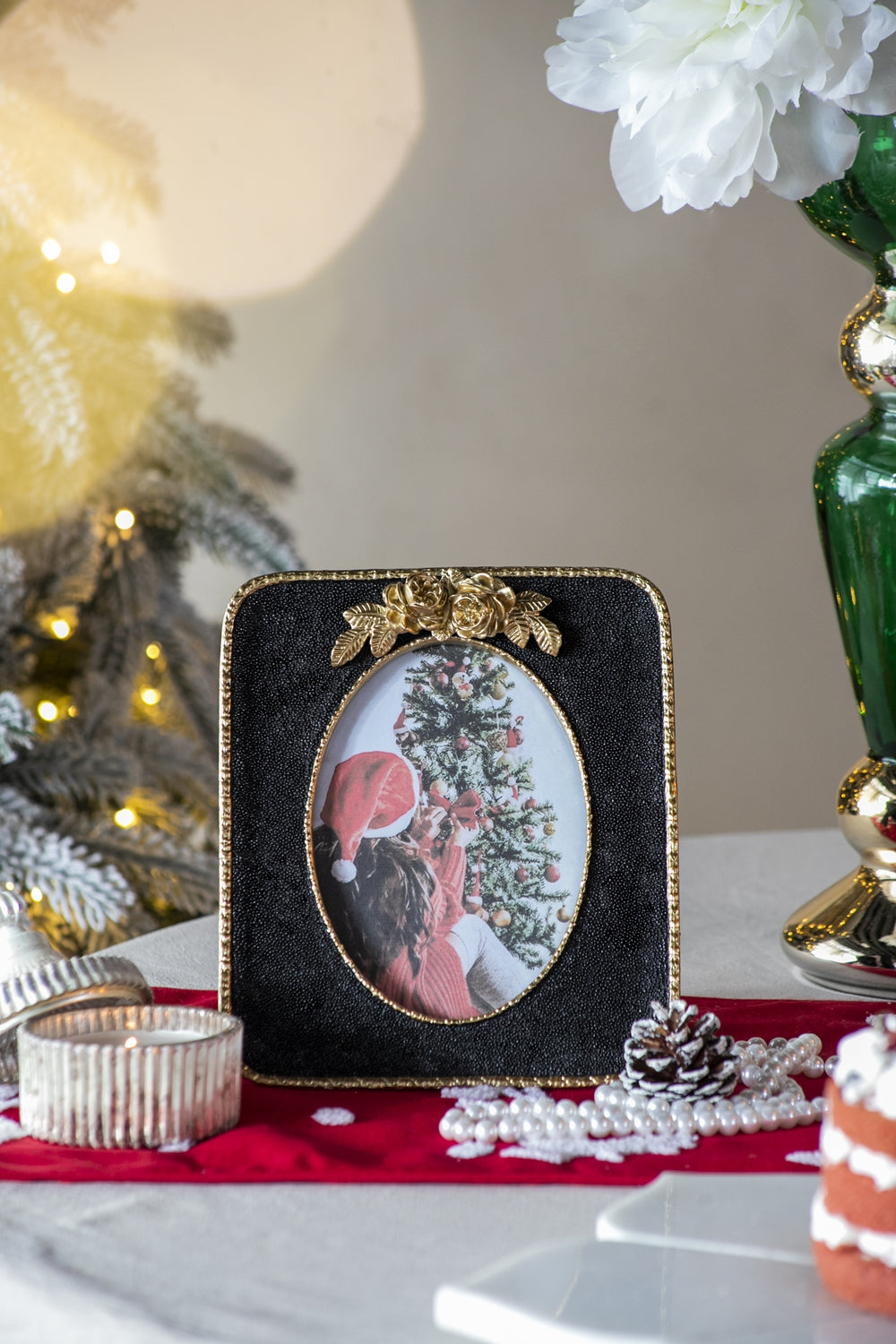 8X1X9" Vintage Photo Frame, Black&Gold Gold Black Luxury,Retro,Vintage Polyresin