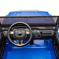 24V Two Seater Kids Ride On Car W Parents Remote Control, Licensed Toyota Lc250,2Wd,110W Motors,With Shovel,Three Point Seat Belt,Slow Start,Speed Adjustment,Bluetooth,Music For Kids Aged 3 . Blue 100 149 Lbs Polypropylene