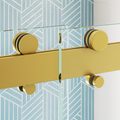 Roller Set With Wall Brackets And Anti Jump Knobs Only, 24D01P10 Gx Gold Stainless Steel