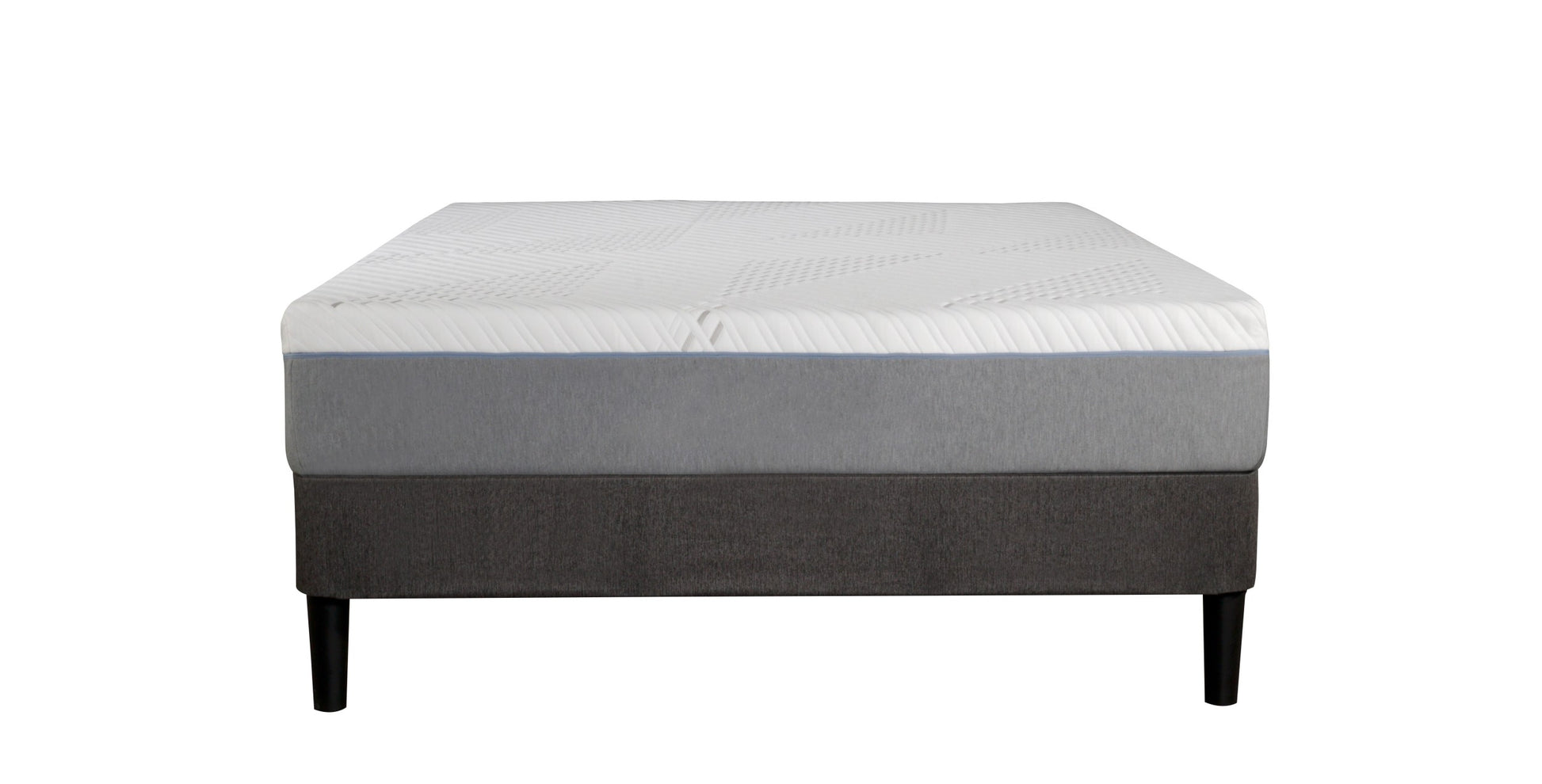 Full Size Cypress 10'' Medium Cooling Gel Memory Edge Support Pocket Spring Removable Cover Hybrid Mattress White Gray Foam Spring Full