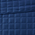 8 Piece Comforter And Quilt Set Collection Navy Full Queen Full Navy Polyester