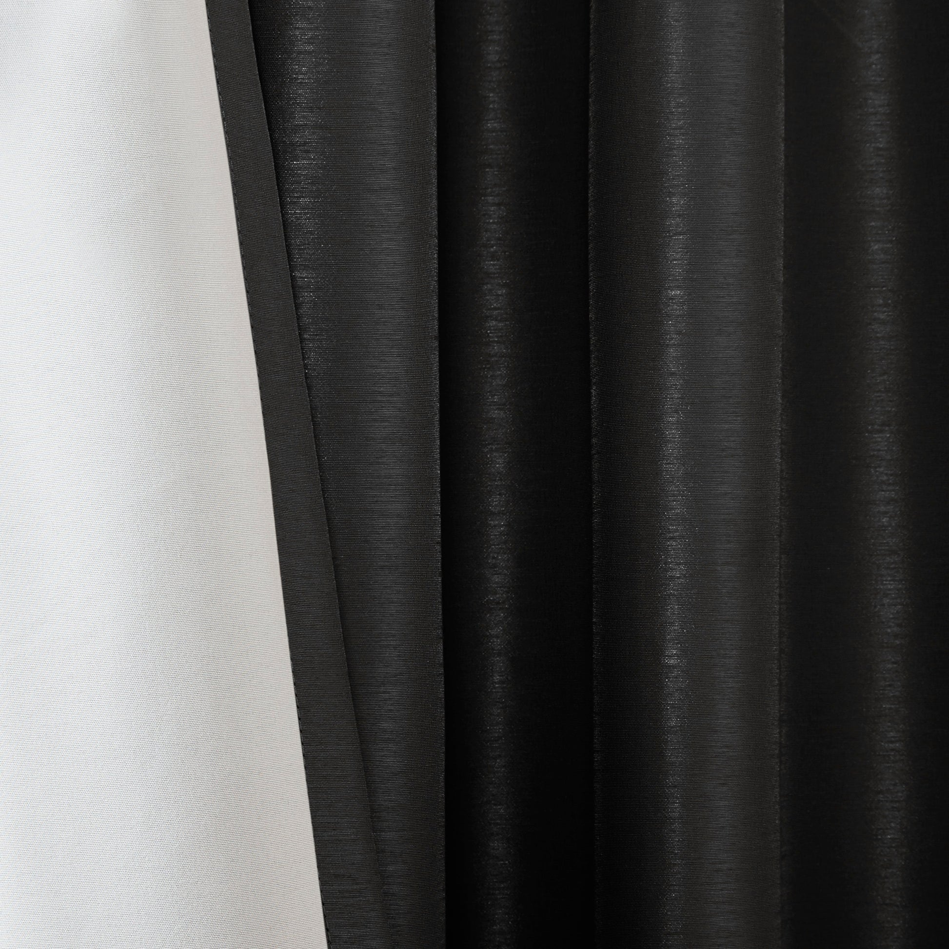 Twist Tab Total Blackout Window Curtain Panel Black 50X84" Blackout Black Polyester