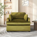 Mirod Oversized Accent Chair Comfortable Armrest Cushions, Versatile Neutral Style, Elegant Design, Durable Frame Green Velvet
