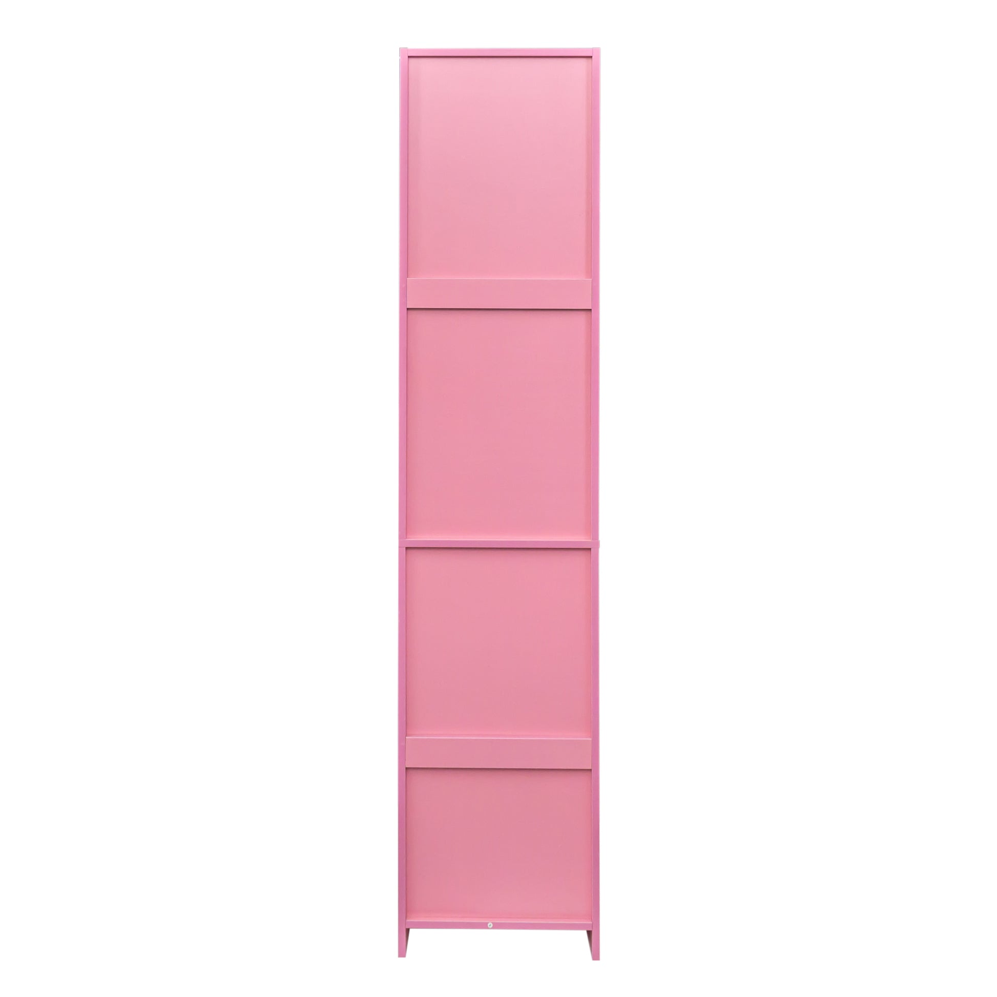 Salon Station, Barber Stations With 2 Tier Storage Shelf With Door, Hair Styling Storage Cabinet With 2 Drawer, A Large Storage Cabinet & 3 Hot Tool Holders Pink Particle Board Mdf