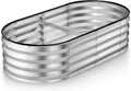 2 Pack Raised Garden Bed Outdoor For Flower 6Ftx3Ftx1.8Ft With Grey Grey Metal