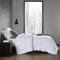 Oversized Down Alternative Comforter White Full Queen White Nylon