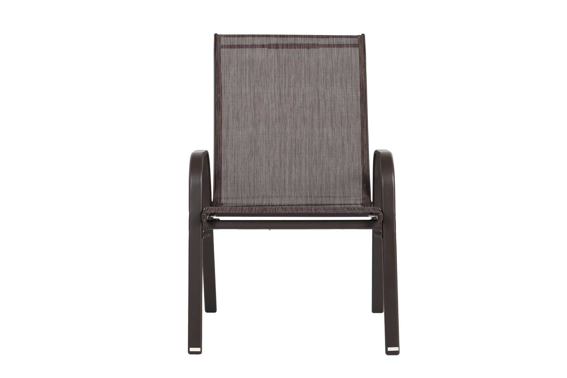 4 Piece Patio Chairs, Outdoor Camping Chairs Withtextilene Fabric, Set Of 2 Garden Chairs With Armrest High Backrest For Garden Patio Pool Beach Yard Space Saving Brown Brown Steel