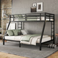 Metal Twin Xl Over Queen Bunk Bed For Teens And Adults,Space Saving Noise Reduced No Box Spring Needed Expect Arrive Date 2024 7 17 Twin Xl Black Metal