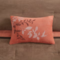 7 Piece Faux Suede Comforter Set Coral Queen Queen Coral Polyester
