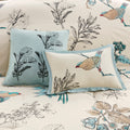 7 Piece Printed Cotton Twill Comforter Set Khaki Cal King California King Khaki Cotton