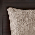 Reversible Quilt Set Khaki King Cal King Khaki Cotton
