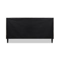 Aspen Vertical Tufted Headboard Platform Bed Set, King, French Beige Performance Velvet Box Spring Not Required King Beige Wood Foam Velvet Velvet