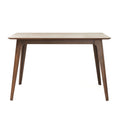 Dining Table Solid Wood Legs, Walnut Same Sku: N759S888001T Walnut Mdf,Rubber Wood