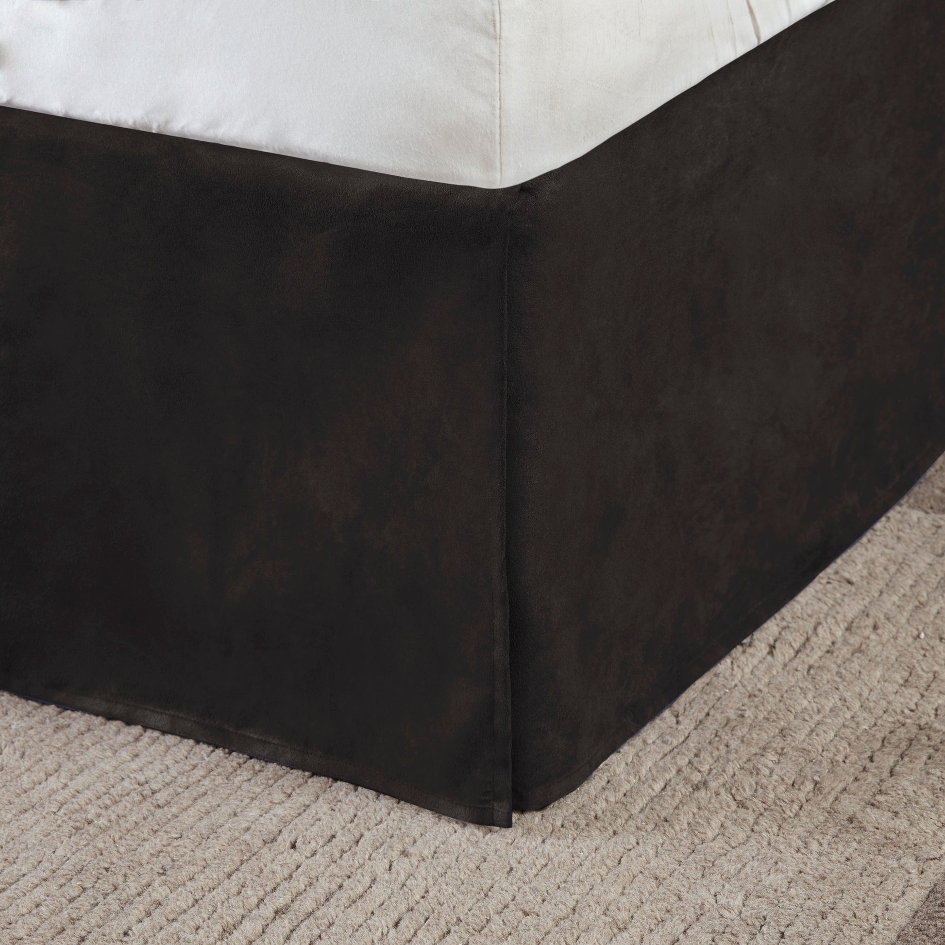 7 Piece Faux Suede Comforter Set Grey King King Grey Polyester