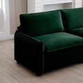 Two Seater Theater Sofa With 2 Footrest, 2 Seater Sofa With Ottoman For Small Living Spaces,Green Corduroy Green Corduroy 2 Seat