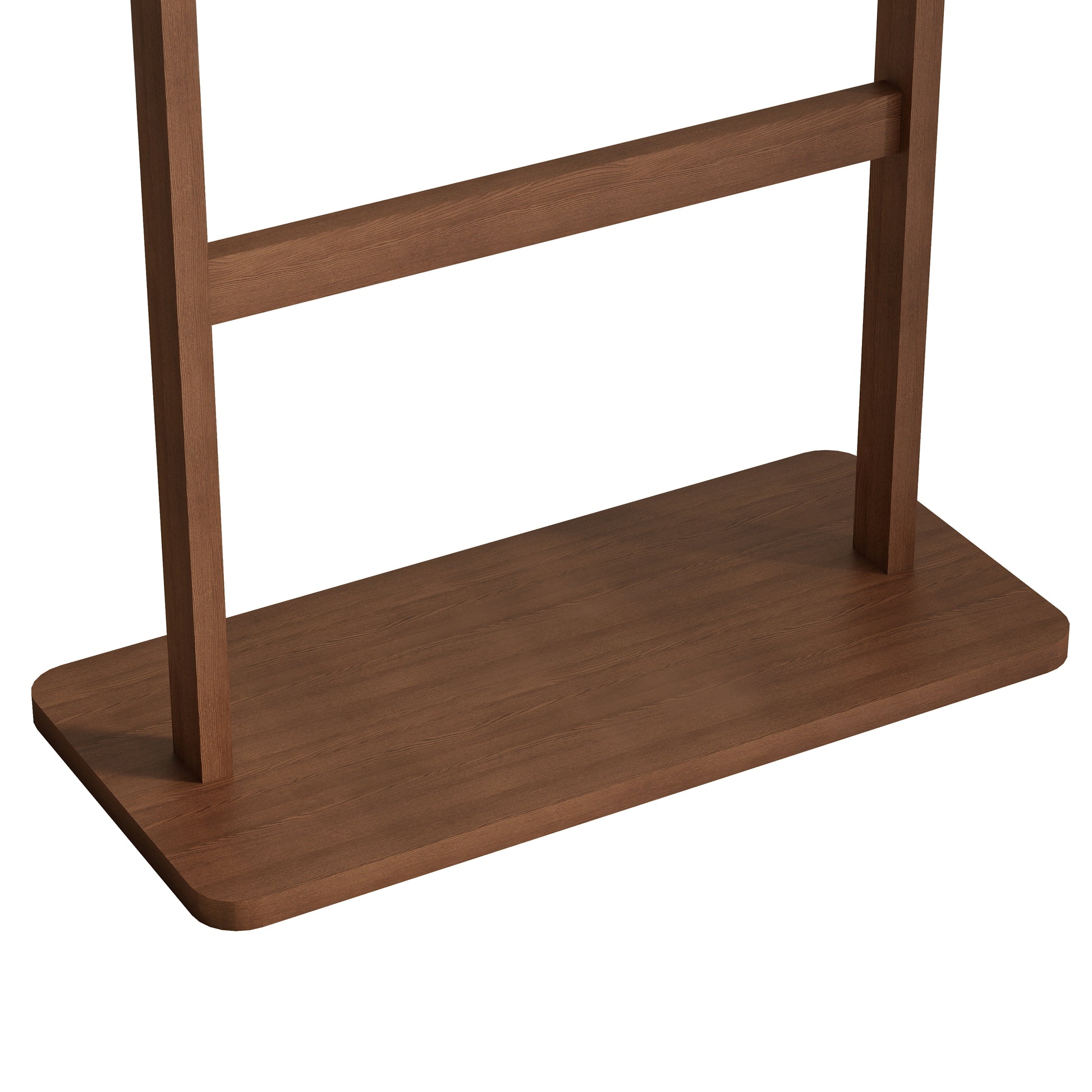 Coat Racks Solid Wood Hanger 23.6* 11*64.1In Solid Environmental Protection Easy To Assemble Beautiful Can Be Placed In The Bedroom Entrance Living Room Walnut Walnut Brown American Design,Art
