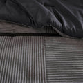 7 Piece Micro Corduroy Comforter Set Grey Cal King Grey Polyester