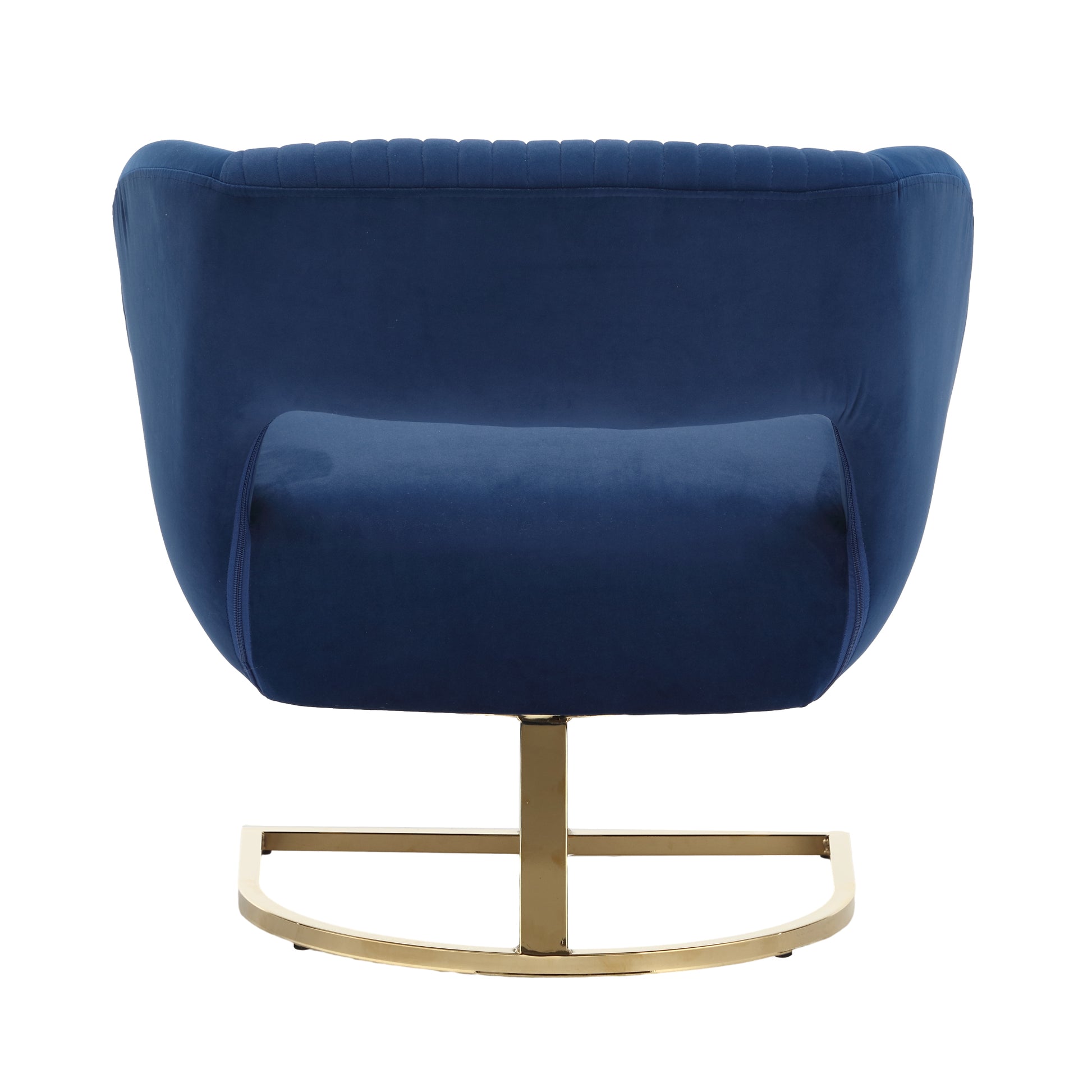 Coolmore Modern Chair With Velvet Fabric, Mid Century Chair With Wide Upholstered, Armchair For Living Room, Lounge, Bedroom Navy Navy Primary Living Space Foam Velvet