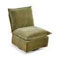Detachable Green Chenille Single 360 Swivel Rocking Rocker,360 Swivel Sofa Chair & Single Sofa Lounge, Comfortable Seating For Living Room & Bedroom,Green Sofa 1Pc Green Primary Living Space Modern Foam Chenille
