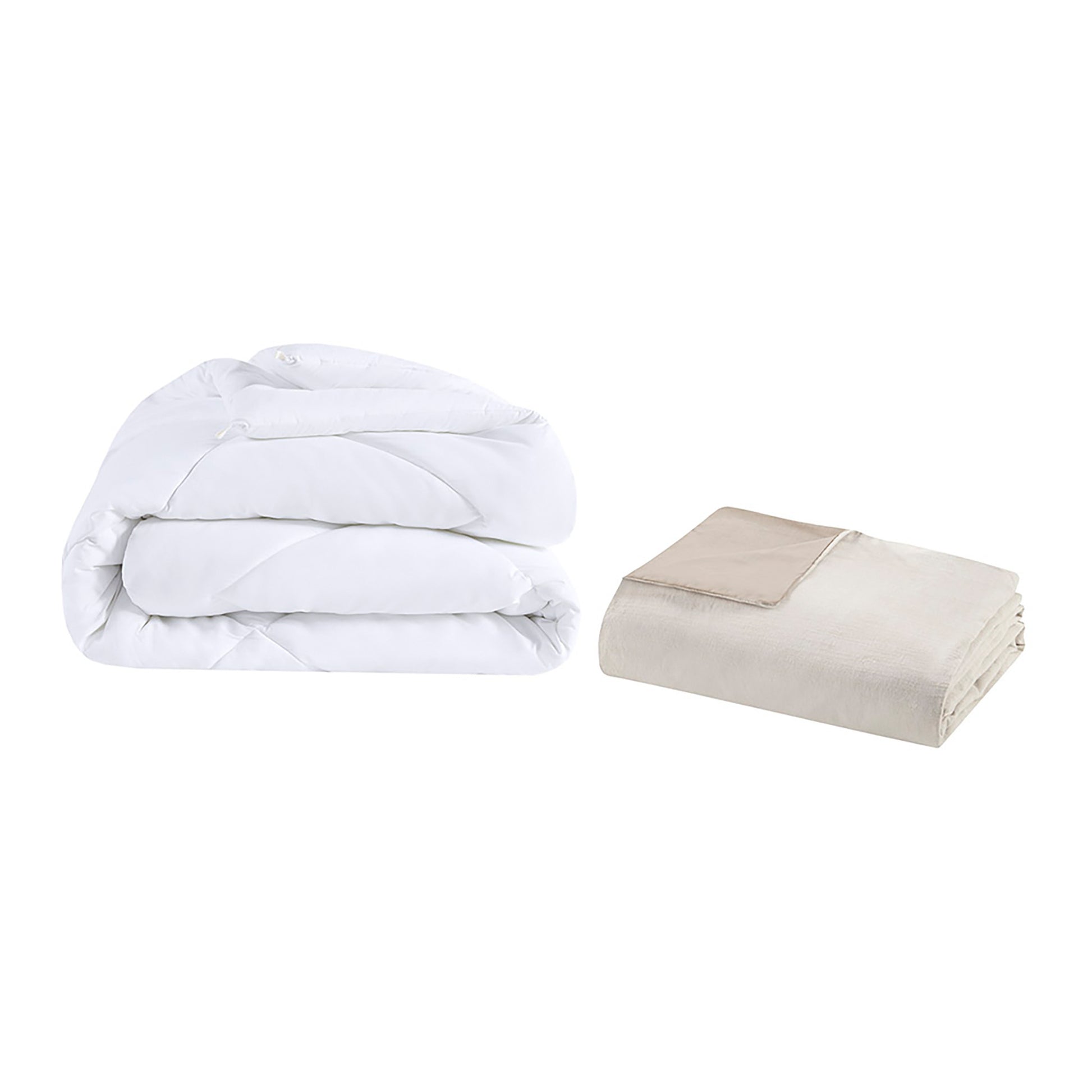 5 Piece Organic Cotton Oversized Comforter Cover Set W Removable Insert Natural Full Queen Natural Cotton