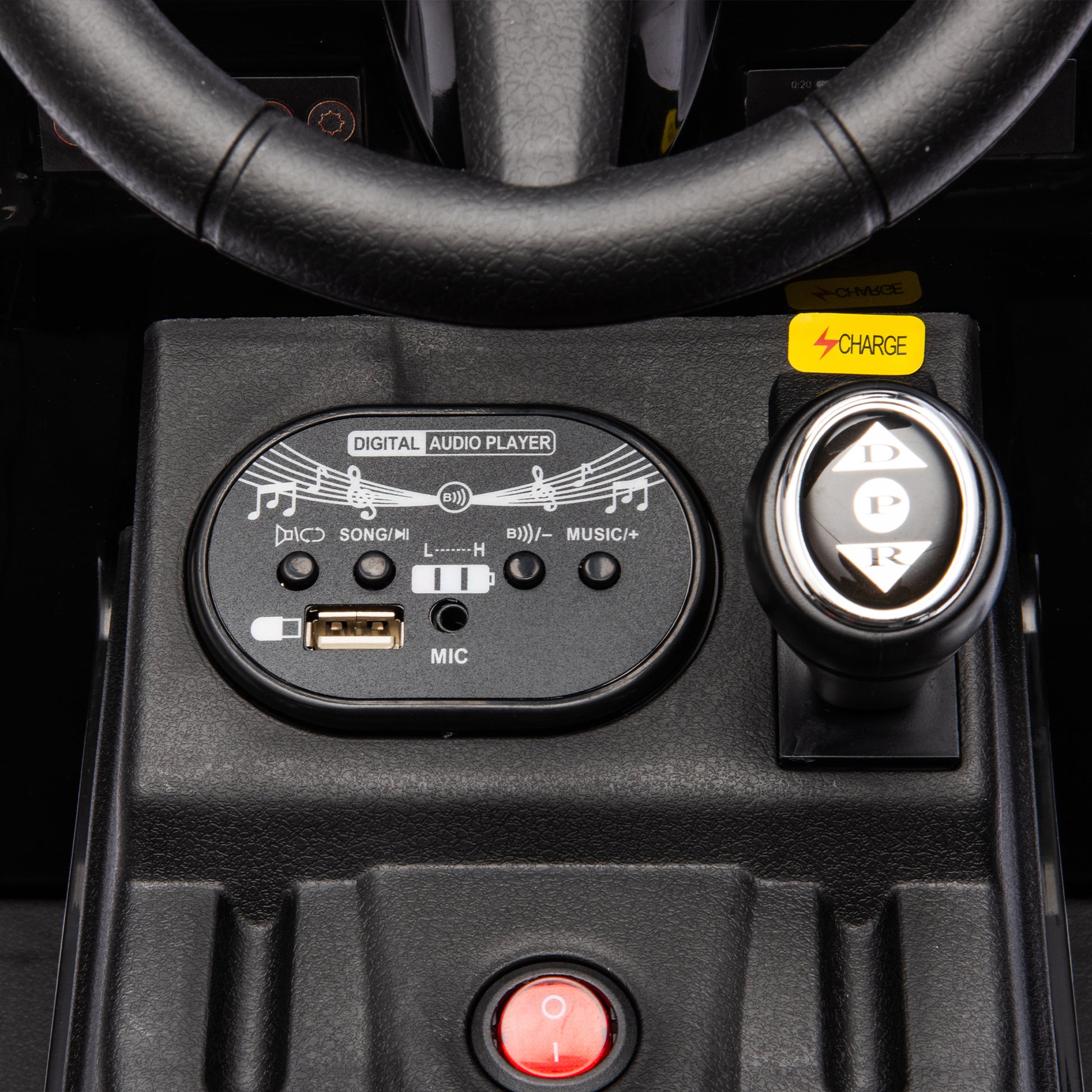 12V Kids Ride On Electric Tractor Black Knight,Kids Ride On Toy.2Wd,Non Skid Tires, Steering Wheel, Foot Pedal,With Removable Storage Tug,Light,Bluetooth,Music,Mp3,Usb,Power Display For Kids Aged 2 3. Black 50 99 Lbs Polypropylene