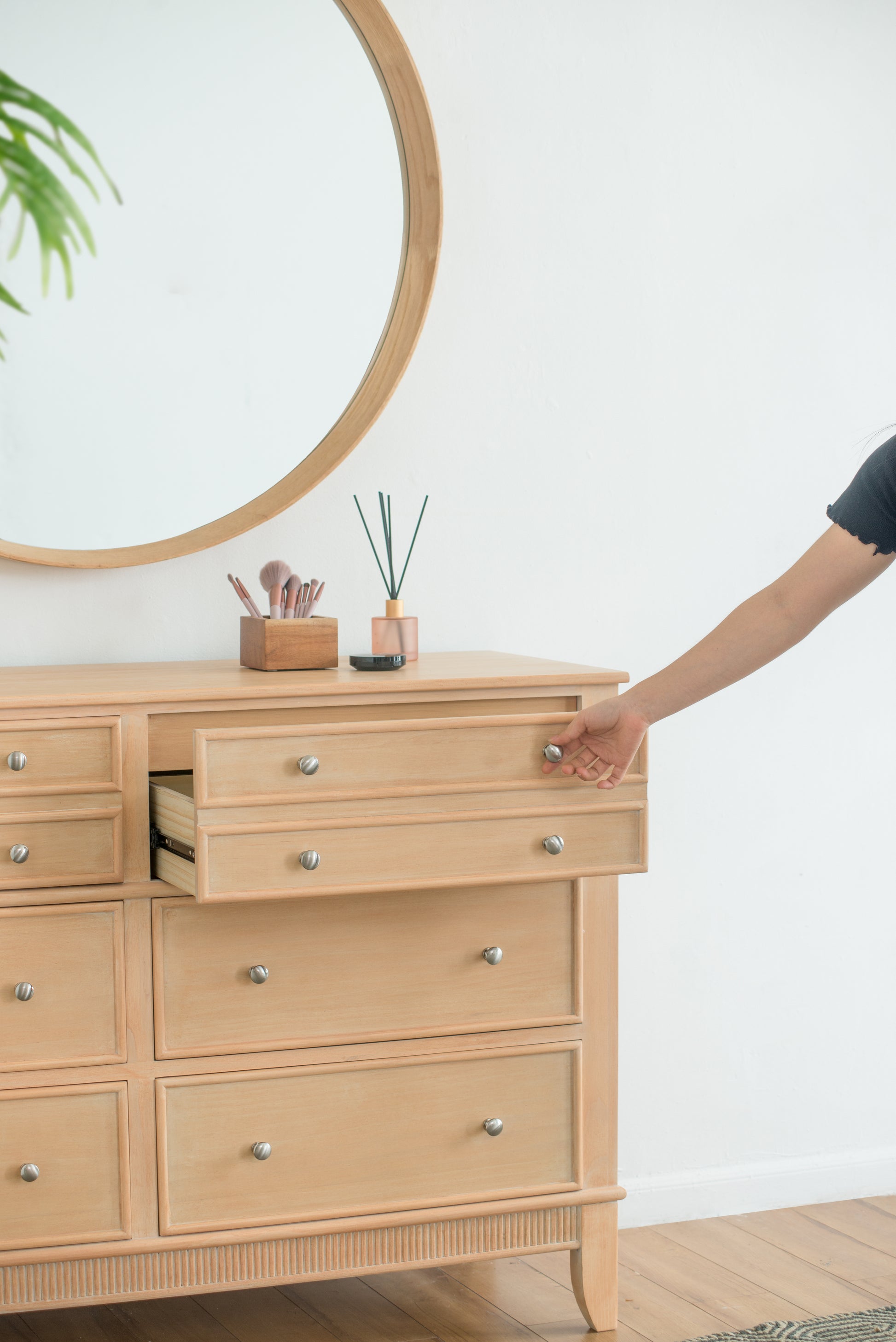 52X18X35" Cabinet Brown Mdf