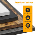 L Shaped Desk Gaming Computer 50 Inch Reversible Corner Table Pc For Writing Study Student With Wood Tabletop Metal Frame Cpu Stand Side Bag For Home Office Small Place, Grey Grey Wood