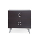 Elms Espresso Finish Accent Table Espresso Synthetic Wood