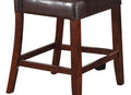 Britney Counter Height Chair Set Of 2 Espresso Pu,Synthetic Wood