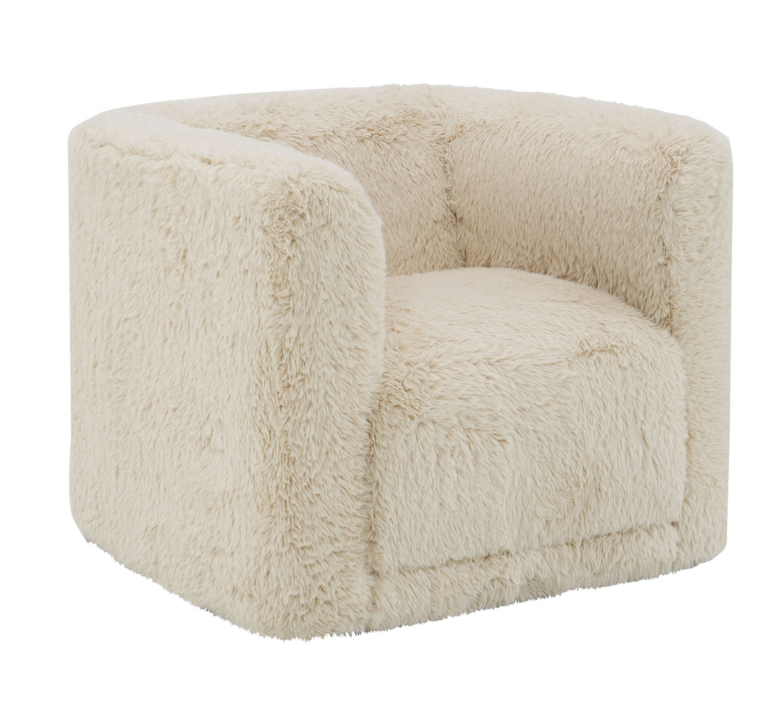 Beige Swivel Accent Chair Beige Primary Living Space Linen