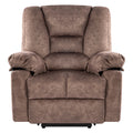 Power Lift Recliner Chair Sofa For Elderly With Massage Brown Velvet Power Remote Metal Primary Living Space Soft Cushion Back Heavy Duty American Design,American Traditional,Classic Pillow Top Arms Foam Velvet