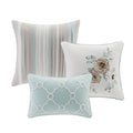 6 Piece Cotton Quilt Set With Throw Pillows Green King Cal King Green Polyester