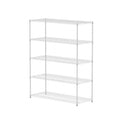 Warehouse, Supermarket, Kitchen, And Other 5 Layer Heavy Duty Adjustable Shelves With Wheels And Adjustable Feet, Each Metal Frame Bearing 300 Pounds. 59.45