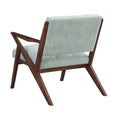 Scandi Comfort Lounge Chair Green Solid Wood Mdf