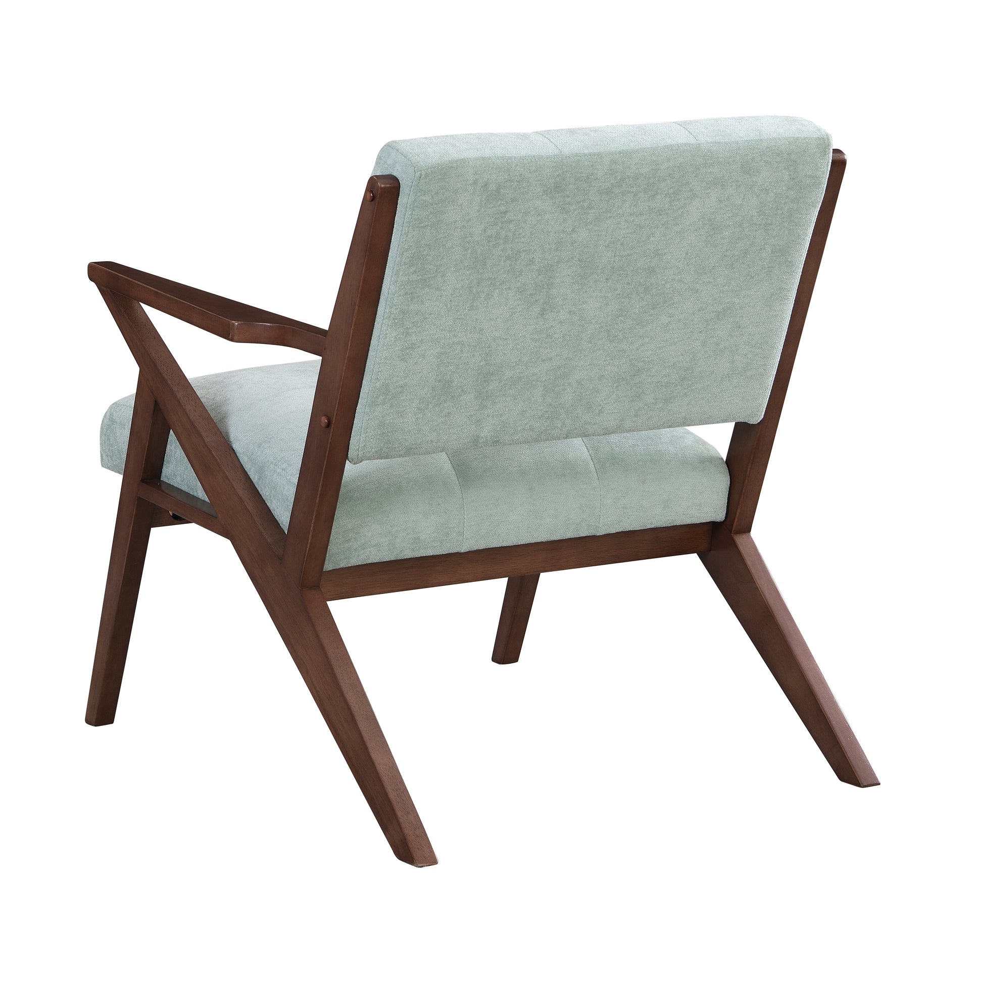 Scandi Comfort Lounge Chair Green Solid Wood Mdf